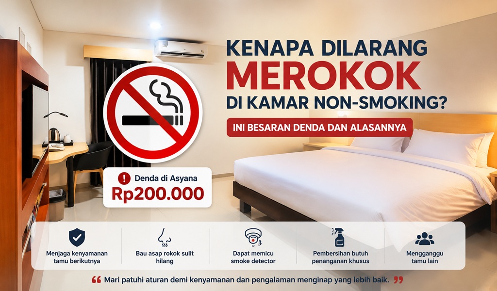 Kenapa Dilarang Merokok di Kamar Non-Smoking? Ini Besaran Denda dan Alasannya